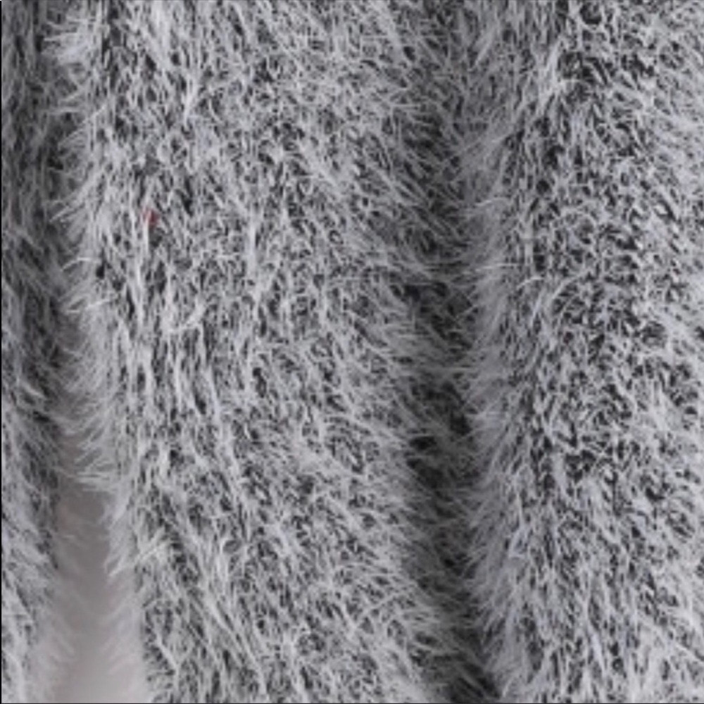 Feather Fury Soft Charcoal Fuzzy Sweater - Picture 4 of 7